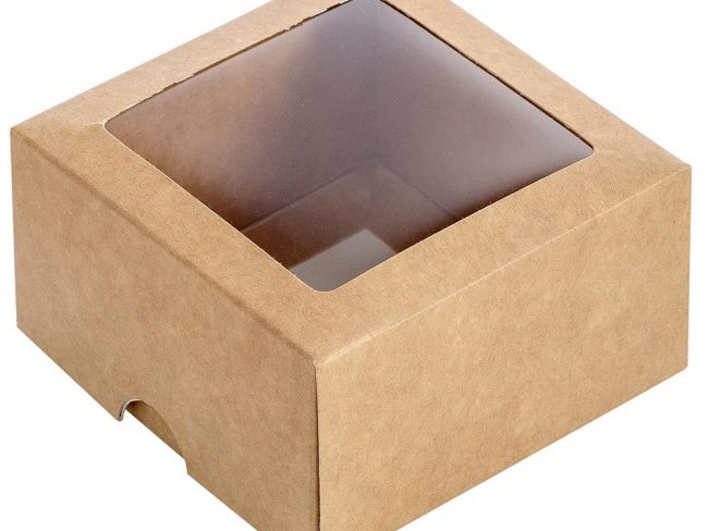 Dviejų dalių dėžutė su langeliu 90 х 90 х 50 mm