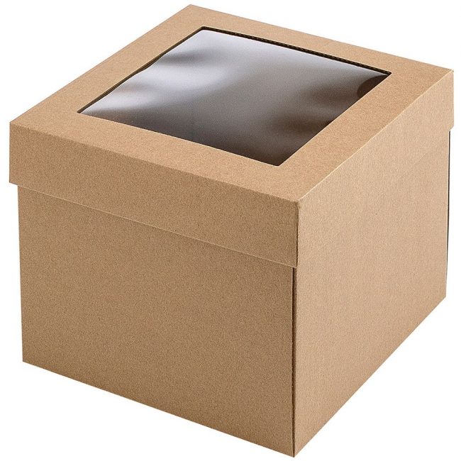 Dviejų dalių dėžutė su langeliu 200 x 200 x 160 mm