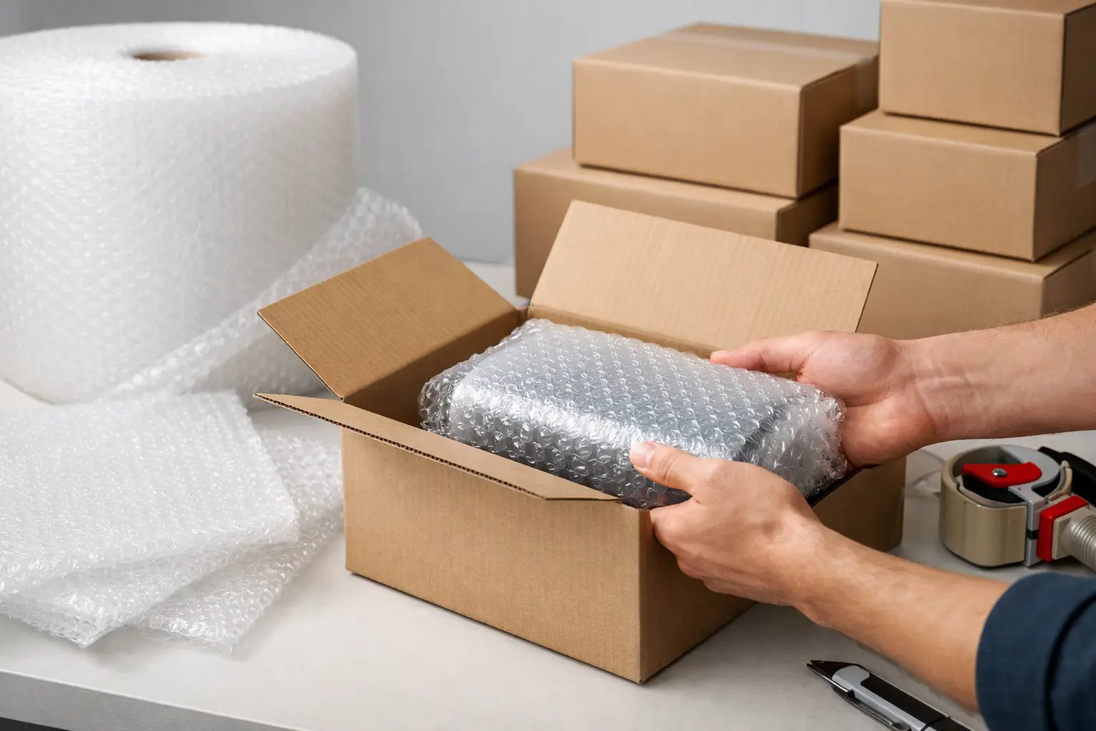 Kaip parinkti burbulinę plėvelę siuntoms