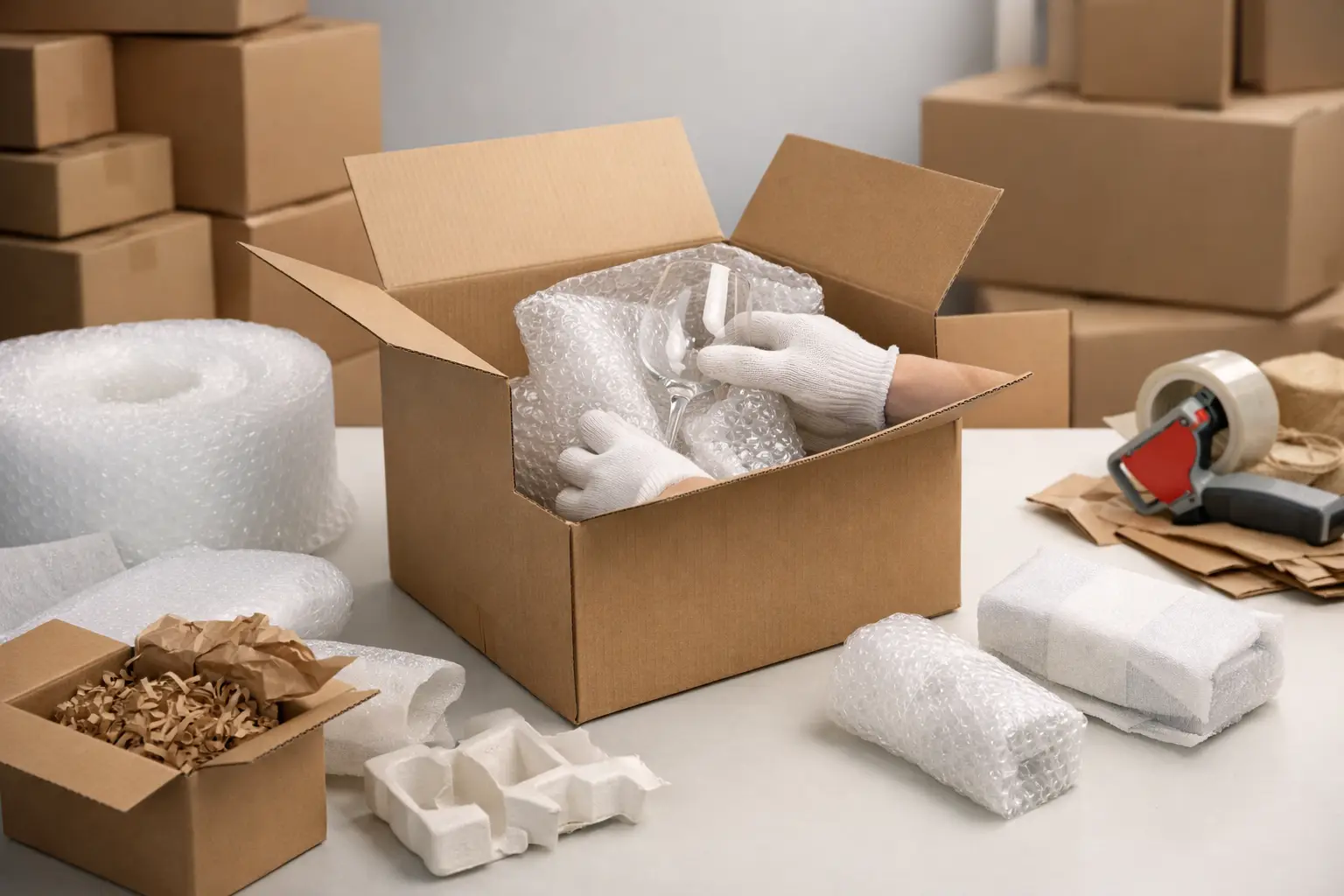 Kaip saugiai pakuoti dūžtančius daiktus