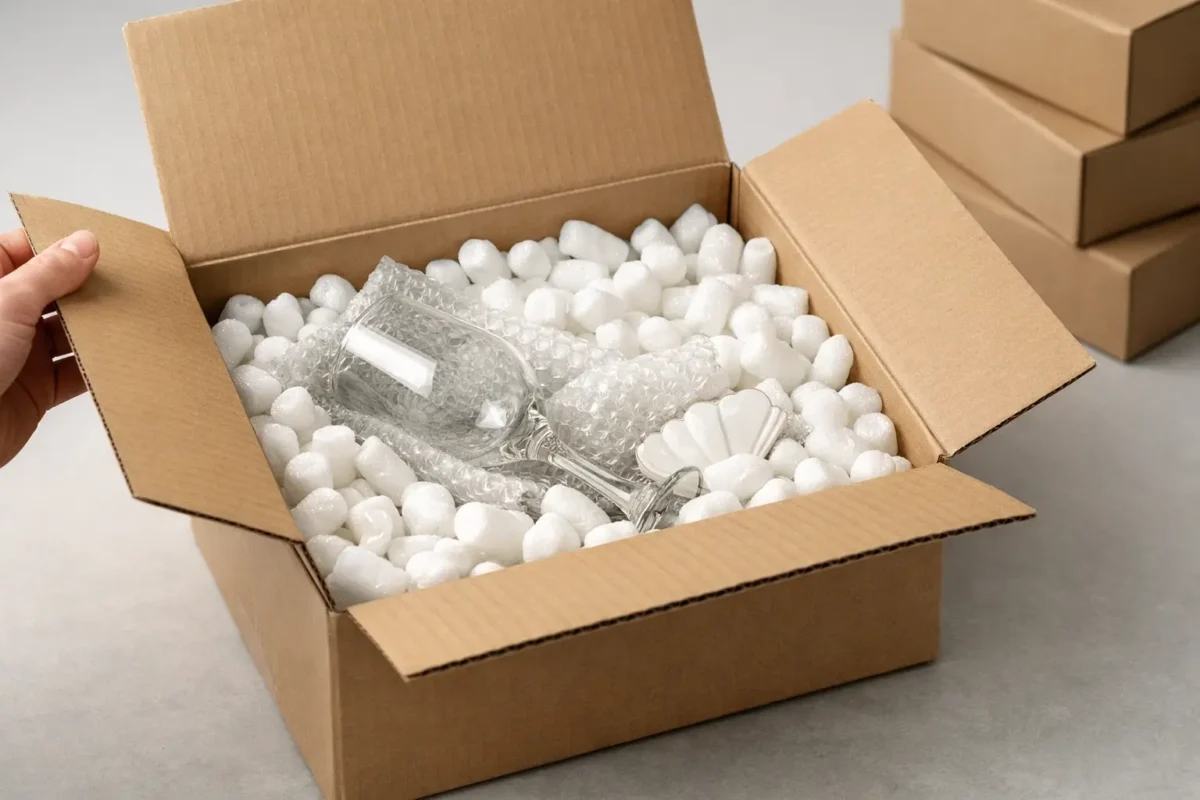 Pakavimo granulės trapiai prekei: kaip rinktis