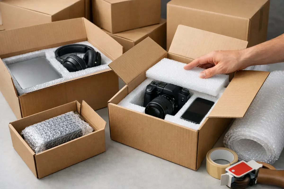 Kaip supakuoti elektroniką siuntimui saugiai