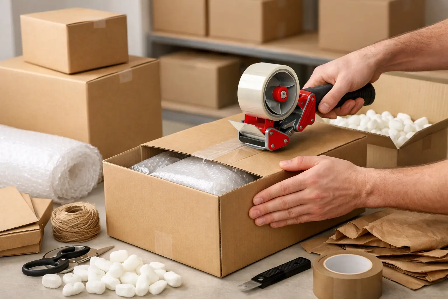 Kaip supakuoti siuntą saugiai ir tvarkingai